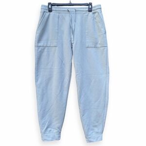 True Self Size L Cozy Light Blue Women's Joggers With Drawstring Waist